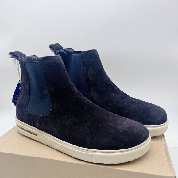 Birkenstock Bend Chelsea Men’s Boots Navy Blue Suede Leather Pull On EU 44 US 11 - Picture 3 of 13